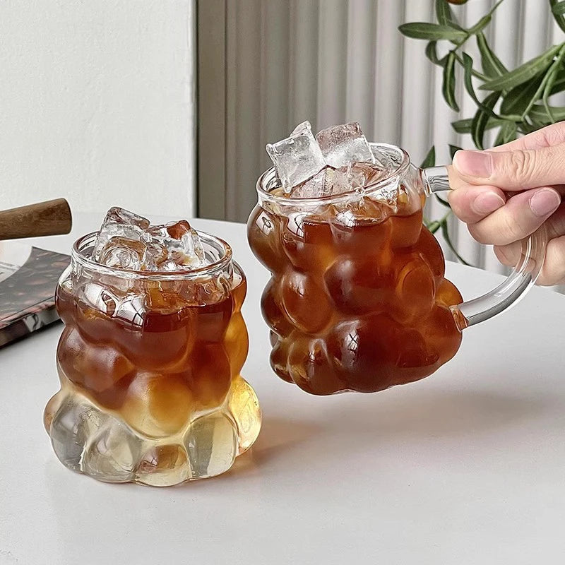 250ml-865ml INS Glass Cup Pineapple Shape Coffee Mug Transparent Cocktail Bar Beverages Soda Water Juice Mugs Cup Drinkware Viralgem Store