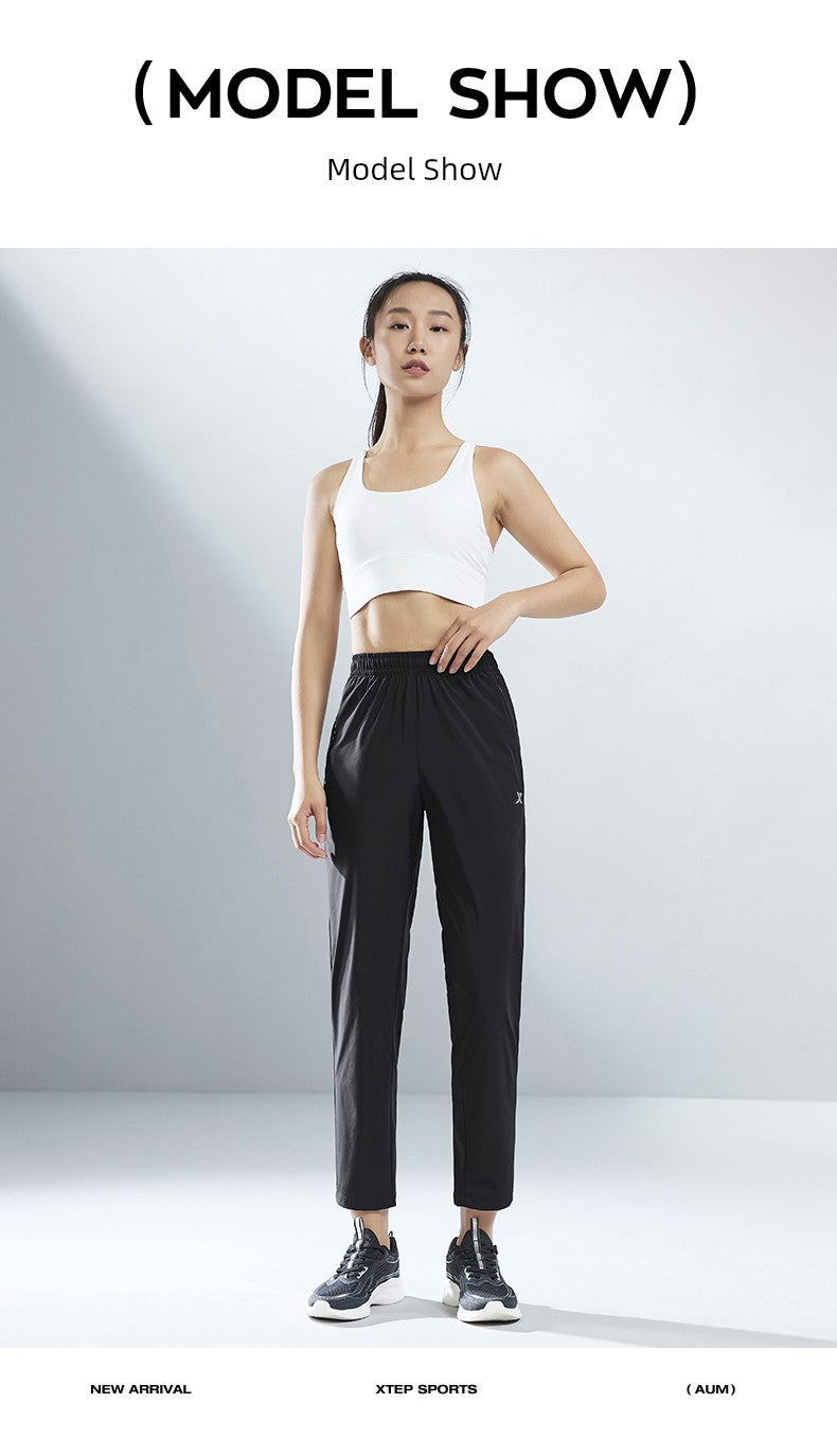 Tebu Ice Silk High Elastic Women's Sports Pants 2023 Summer New Arrival Running Leisure Pants Women's Pants 977228690280