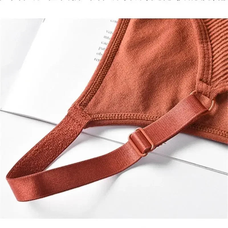 Sports Yoga Top Sexy Wireless Bralette Seamless Women Bra Padded Sleep Tops U-Shaped Back bra Breathable Crop Lingerie Underwear