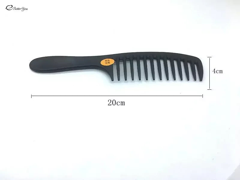 Wide-Tooth Comb Plastic Pear Flower Head Large-Tooth Wide-Tooth Hairdressing Curly Hair Comb Anti-Static Hair Comb