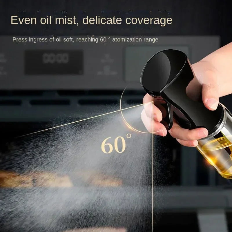 300ML Olive Oil Spray Bottle Kitchen Soy Sauce Vinegar Seasoning Container Dispenser for Camping BBQ Roasting Cooking Salad