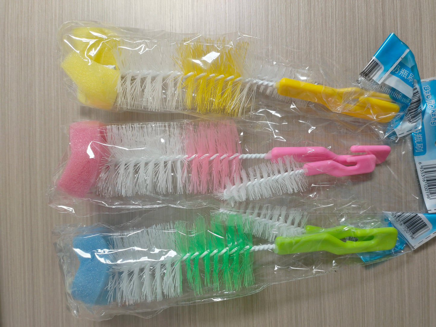 2PCS Competitive Price Small Bottle Cleaning Brush Baby Pacifier Brush Nylon Glass Bottle Brush Two-piece Milk Bottle Set