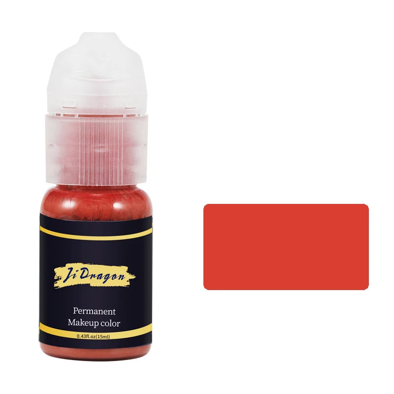 15ml Tattoo ink Pigment Color Paint Set Mix Permanent Makeup Microblading Eyebrow Lip Eyeliner SMP Beauty PMU Body Art Supplies