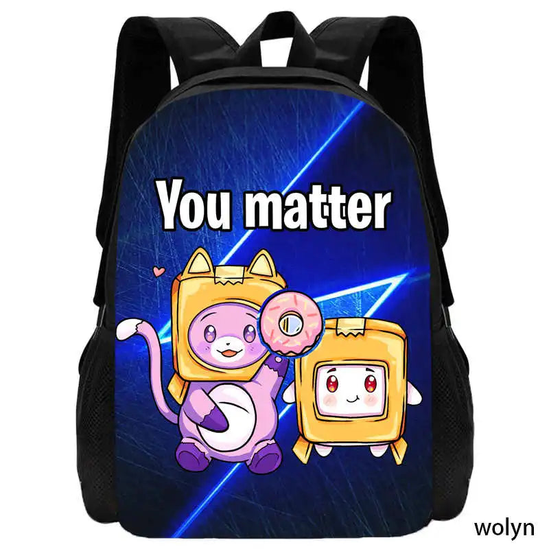 3Pcs Set LankyBox School Backpack with Shoulder Bags Pencil Case ,Cartoon Anime Games School Bags for Girls Boys  Kid Best Gift Viralgem Store