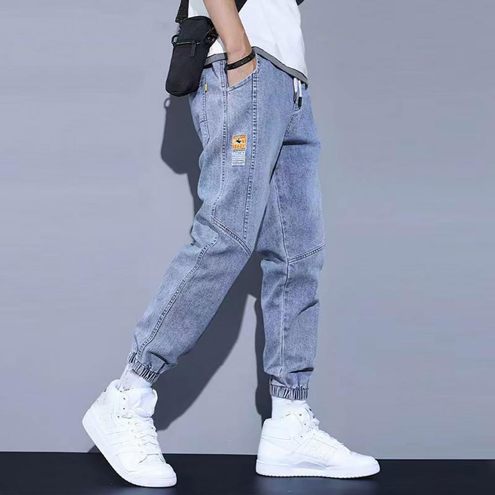 2023 Spring Summer Cotton Jogger Pant Men Pants Harajuku Cargo Jeans Casual Harem Denim Korean Hip Hop Sweatpants Male Trousers