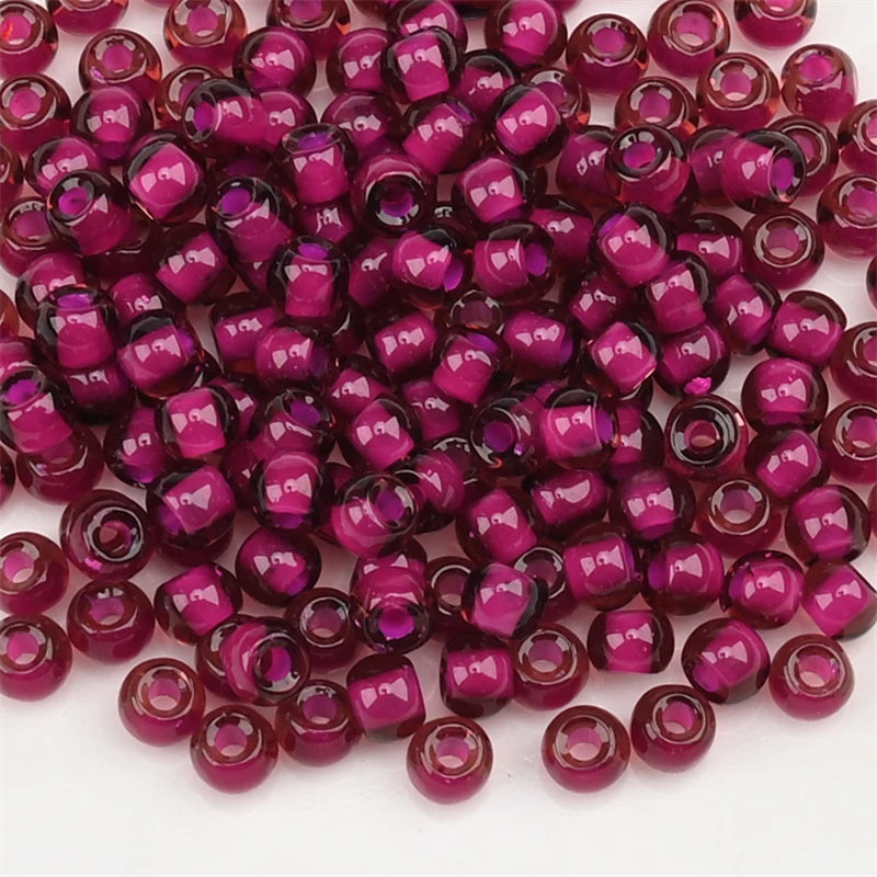 4.0mm Czech Glass Seed Beads Dye Core Small Glass Beads for DIY Making Jewelry Craft Bracelets Necklaces Earrings