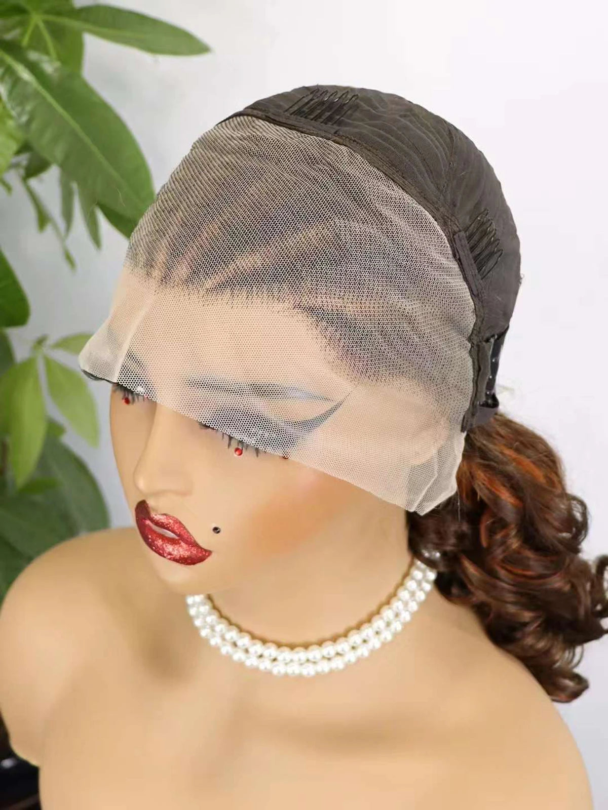 4T30T4 Color  Loose Wave Remy Human Hair Wigs 250% Density 13x4 Lace Frontal Cornrow Braided Wig SLoose Fumi Lace Braid Wig