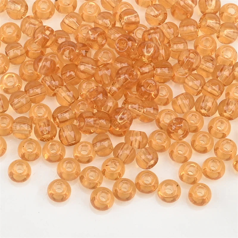 4.0mm Czech Glass Seed Beads Dye Core Small Glass Beads for DIY Making Jewelry Craft Bracelets Necklaces Earrings