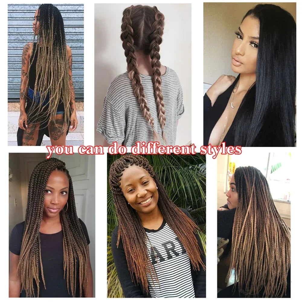 Synthetic Xpression prestretched braiding hair - 3x xpression kanekalon flame retardant smooth yaki braid - 3x x-pression Viralgem Store