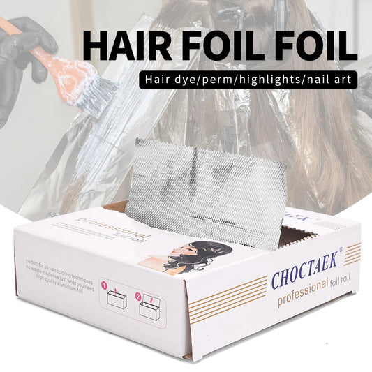 200pcs Hair Coloring Aluminum Foil 12cmx14cm Tin Aluminum Foil Sheets Hairdressing Perm Foil for Salon Barber Shop Viralgem Store