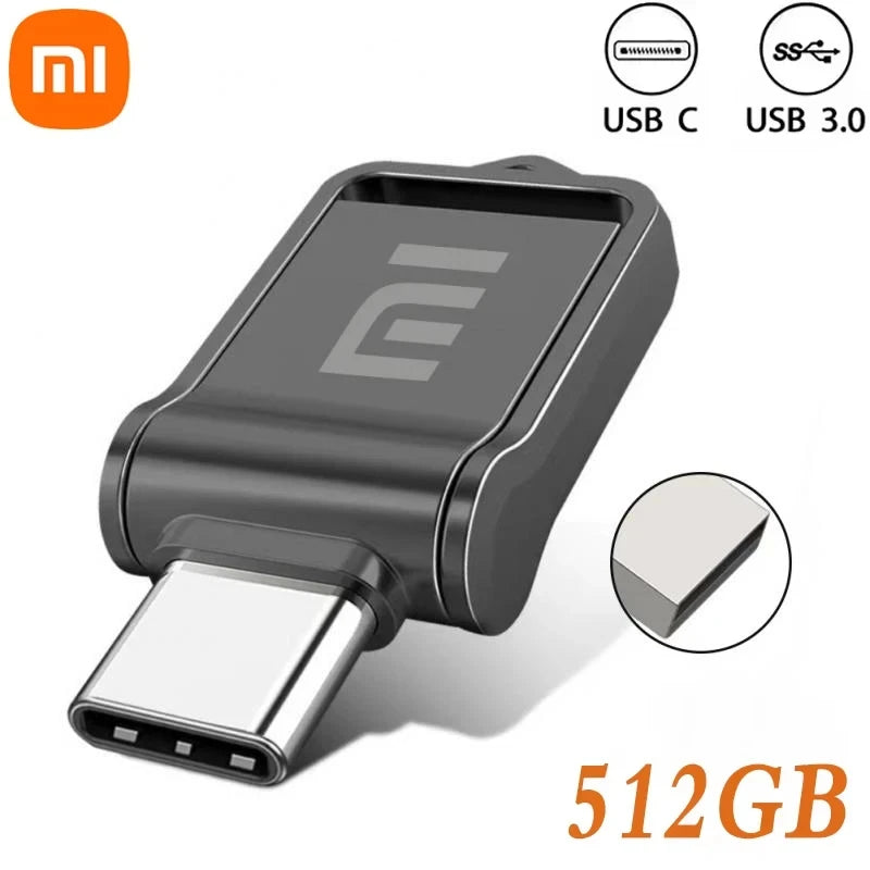 Xiaomi 2TB Usb 3.2 Flash Drive High Speed Type-c Interface Dual-use Flash Memory 512GB 1TB Stick For Phone Windows 11 Computer