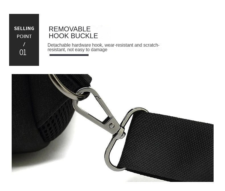 SWISS New Men's Casual Chest Bag Sports Waterproof Shoulder Bag Anti-theft Crossbody Bag Fashion Solid Color Usb Bag Sling Pack Viralgem Store