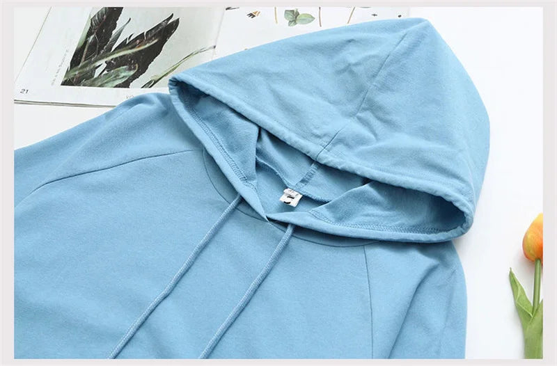 2023 Oversize 4XL Loose Sweatshirts Women Cotton Hoodies Summer Short-sleeves Thin Tees Female Casual Pullover Tops Outerwear