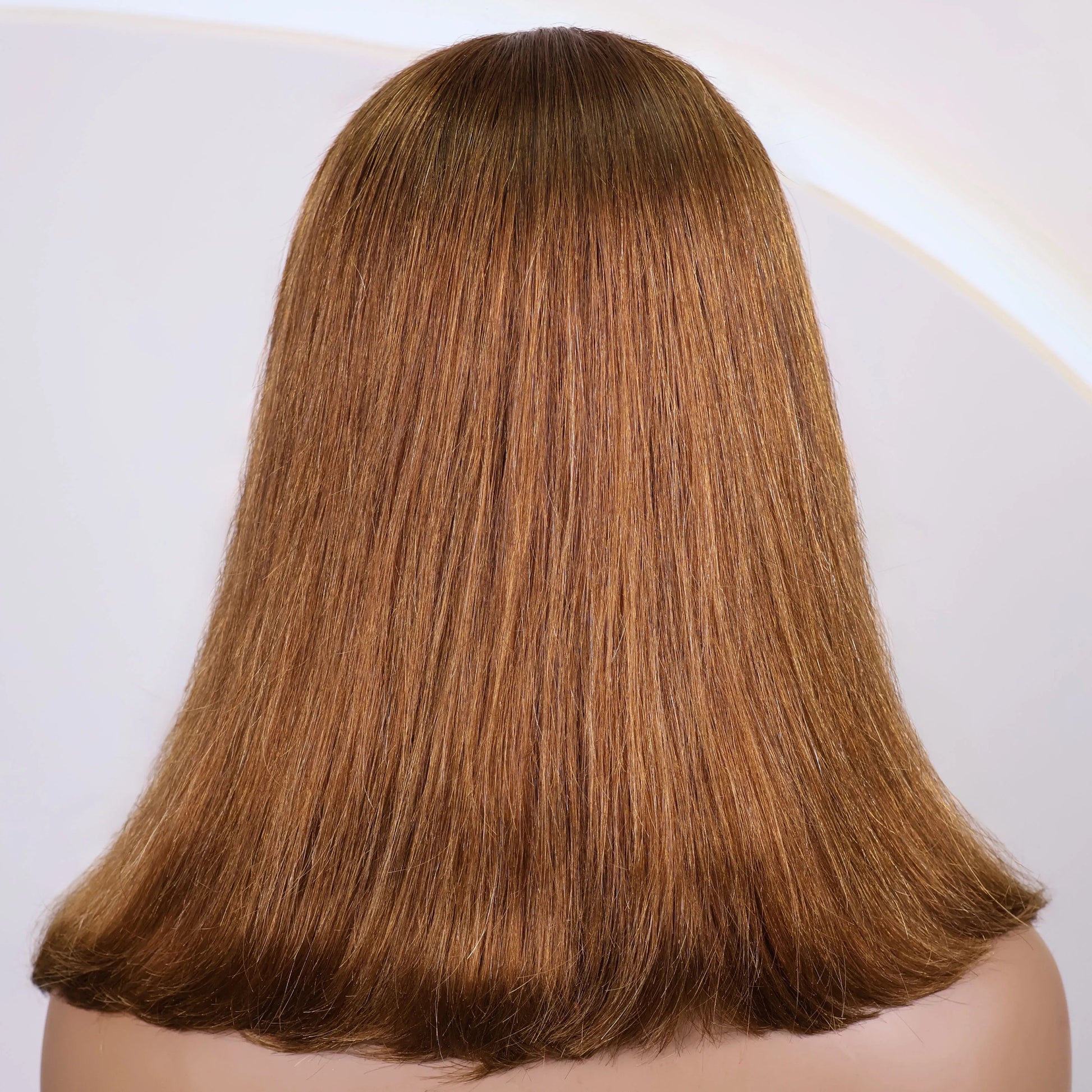 16Inch Chocolate Brown Straight Bob Wig 13X4 Lace Frontal Wig Natural Hairline Lace Front  Short Wig Human Hair 100% Pre Plucked Viralgem Store