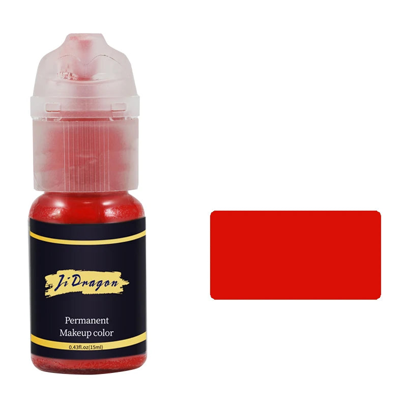 15ml Tattoo ink Pigment Color Paint Set Mix Permanent Makeup Microblading Eyebrow Lip Eyeliner SMP Beauty PMU Body Art Supplies