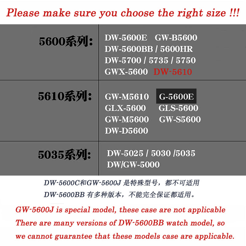 Titanium Modification Kit DW-5600 Metal Strap Case Bezel Set for GW-M5610 GW-5000 Stainless Metal Steel Case for Casioak GLS5600