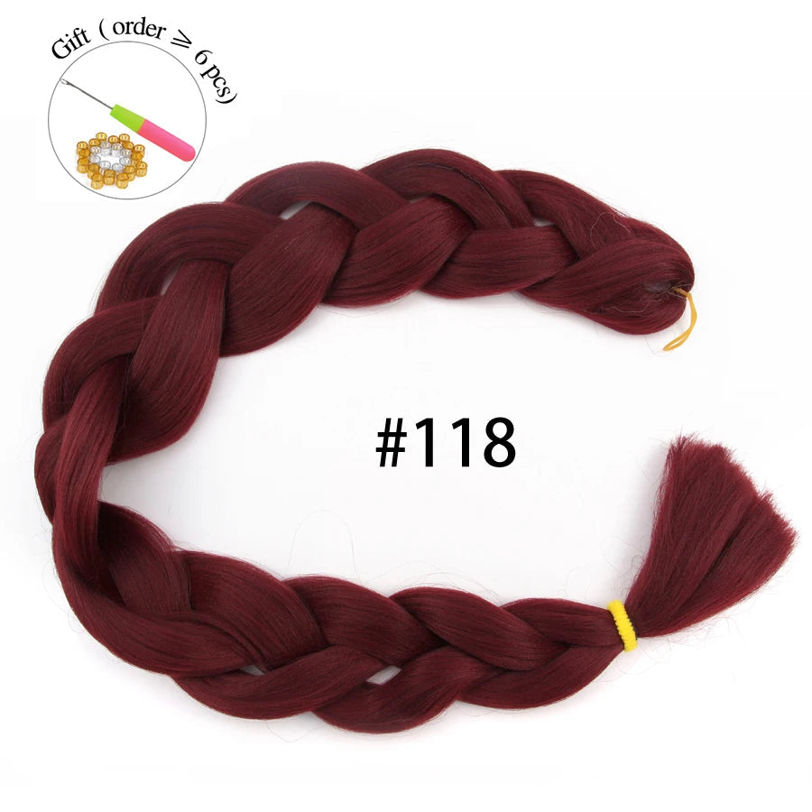 Super Long 165G 200cm Hair Synthetic Jumbo Braiding Hair Extension Heat Resistant Fiber African Ombre Jumbo Braid Hair Women Viralgem Store