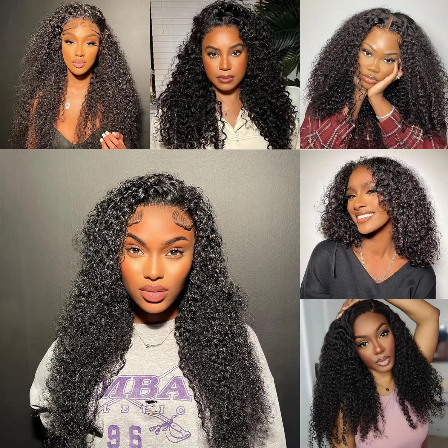13x4 HD Lace Frontal Wig Deep Wave Frontal Wig 100% Brazilian Curly Human Hair Wigs 4x4 Transparent Lace Front Wig Pre Plucked Viralgem Store