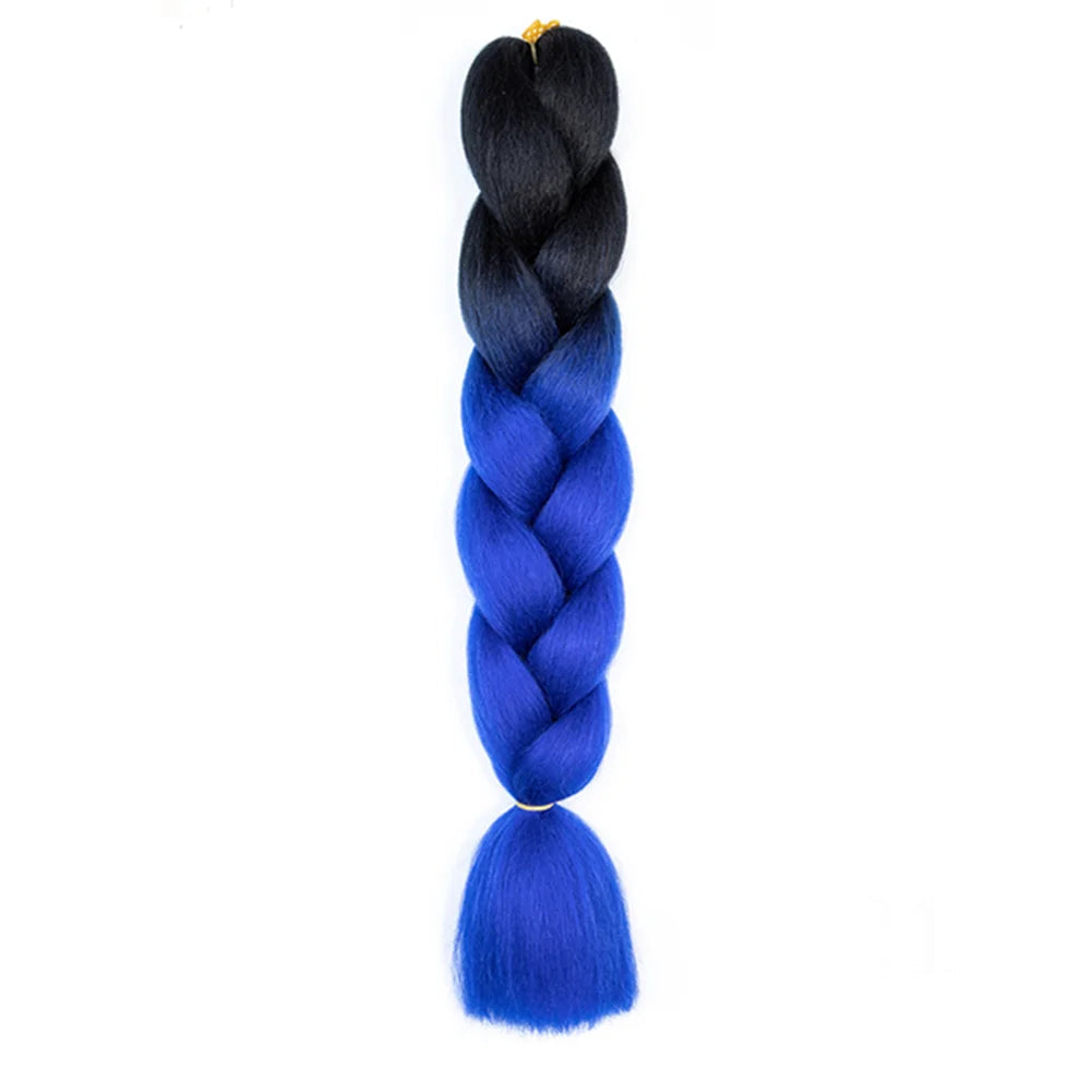 24 Inches DIY Jumbo Braiding Hair Synthetic Hair Extensions Afro Ombre Crochet Braid Hair Wholesale For Women Viralgem Store