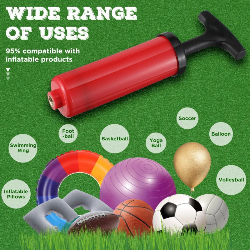 7/9pcs/set Flexible Hose Volleyball Football Basketball With Needle Hand Air Pump 8inch Durable Balloon Ball Inflator Portable Viralgem Store