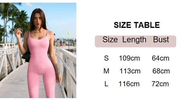 2024 New Fashion Solid Color Slim-fit Sexy Hip Lifting Bodysuit Sports Yoga Seamless Women's Jumpsuit Set