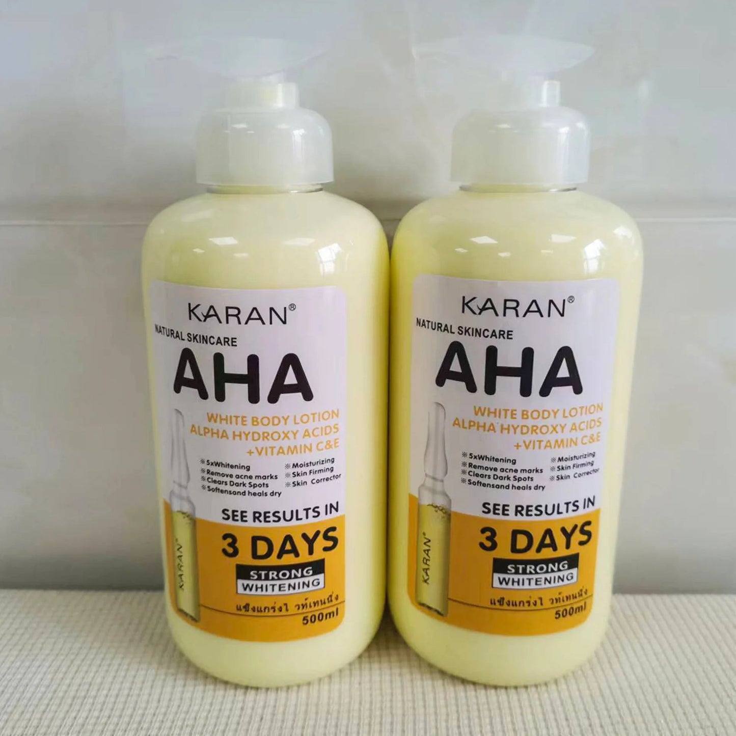 500ml Fruit Acid VC Bleaching Body Cream Skin 3 Days Fast Whitening Moisturizing Body Lotion Skin Lightening Cream Body Care Viralgem Store