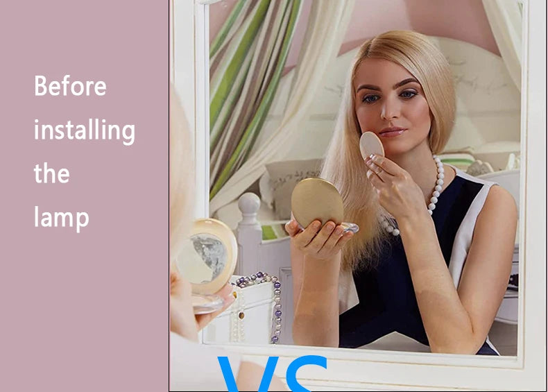 5M Led Vanity Mirror Lights Kit Dimmable Makeup Light Bathroom Mirror Lights USB LED Strip Lights Dressing Table Make Up Lamp