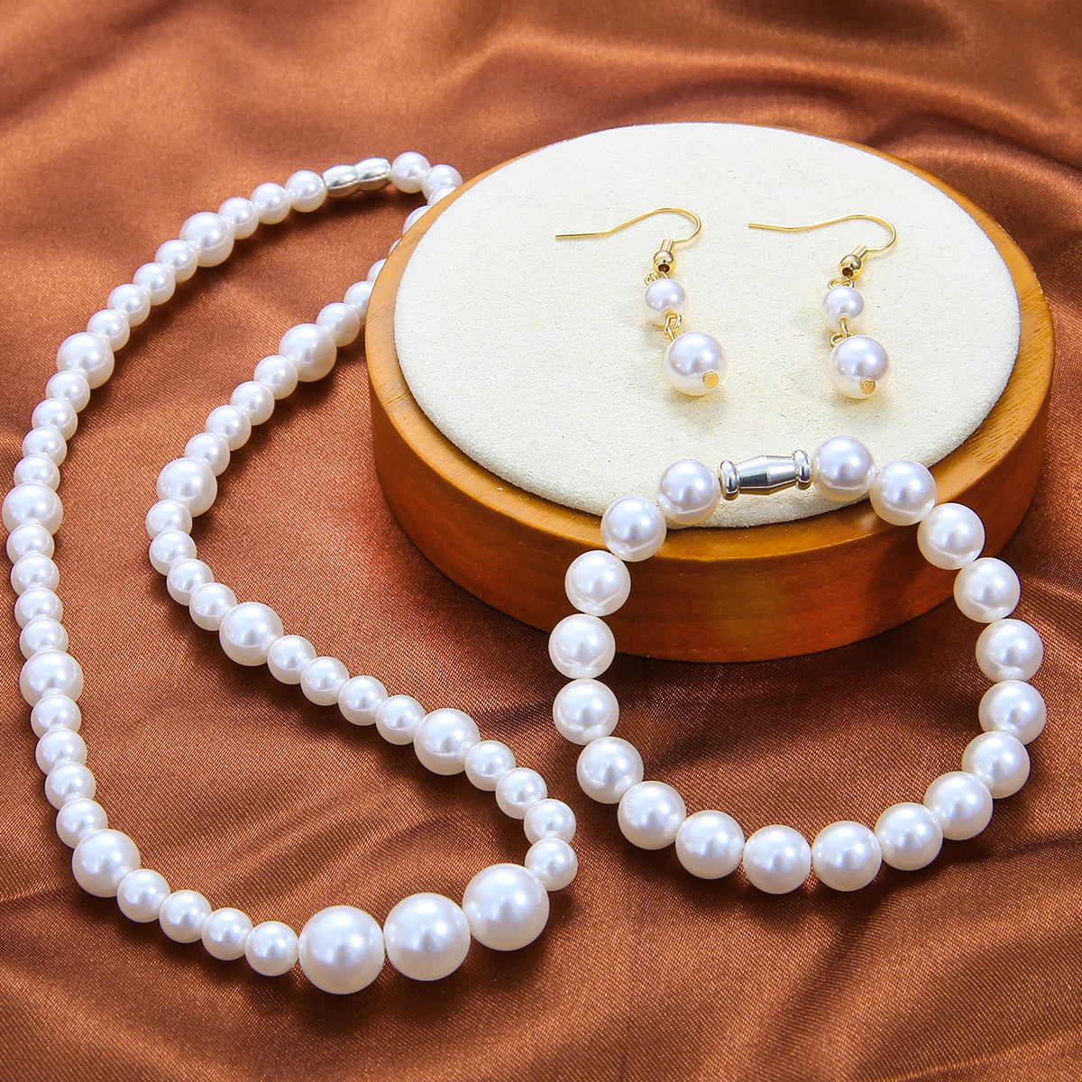 3/4/6/8/10mm AAA High Quality Glass Imitation Pearls Round Loose Beads for DIY Bracelet Earrings Necklace Jewelry Making Garment