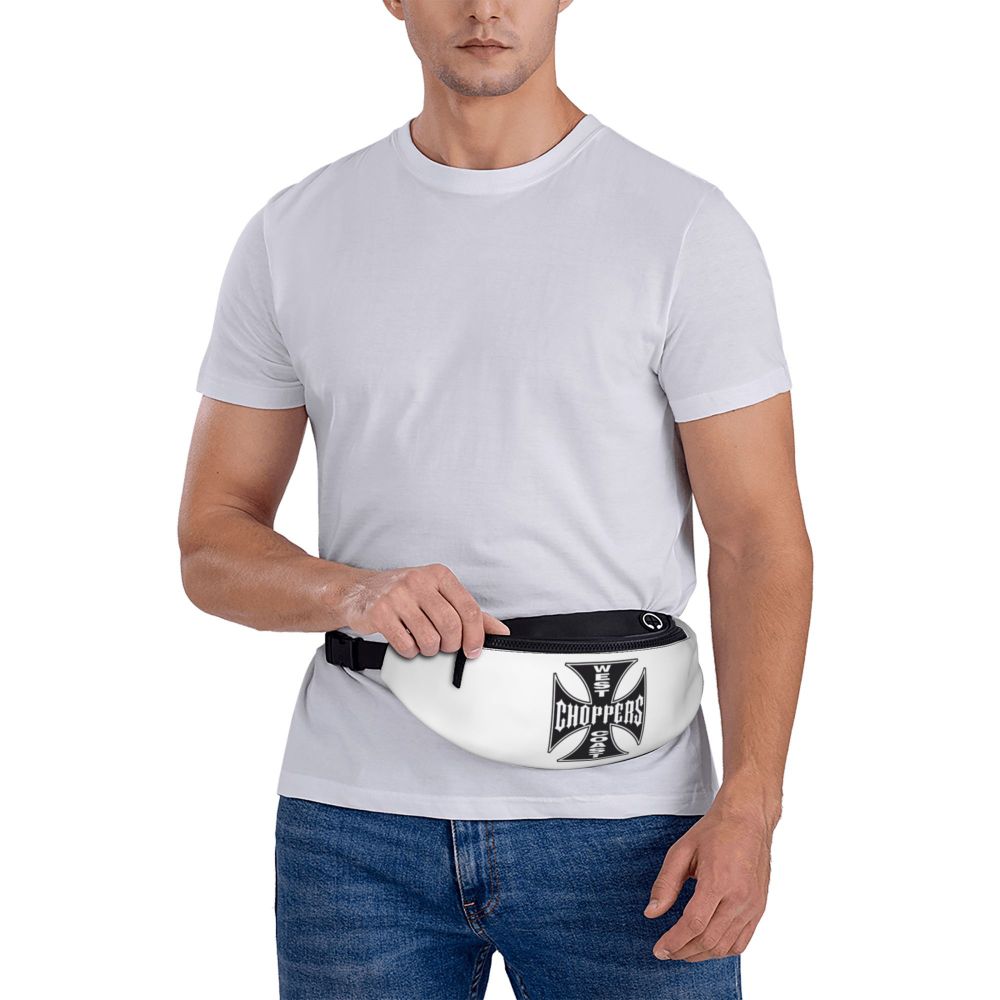 West Coast Choppers Fanny Pack Men Women Custom Crossbody Waist Bag for Travel Hiking Phone Money Pouch Viralgem Store