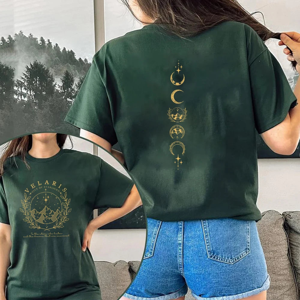 Velaris Shirt  Velaris City of Starlight Shirt The Night Court Shirts SJM Merch ACOTAR Tees Unisex Trendy Harajuku Casual Tops