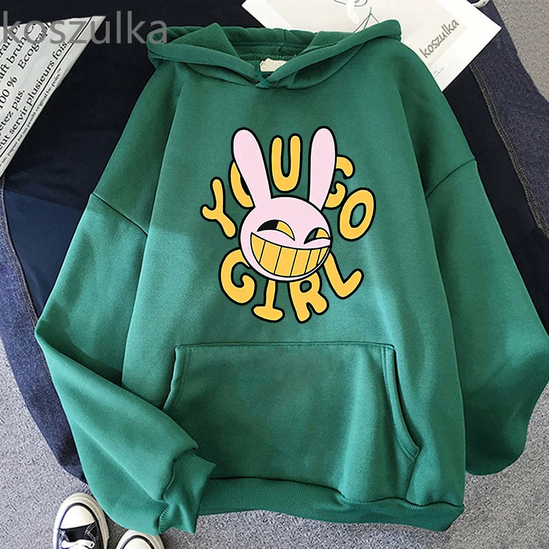 The Amazing Digital Circus Jax Hoodies Fashion Women Harajuku Funny Kawaii Hoodies Unisex Casual Vintage Pullovers Sweatshirts