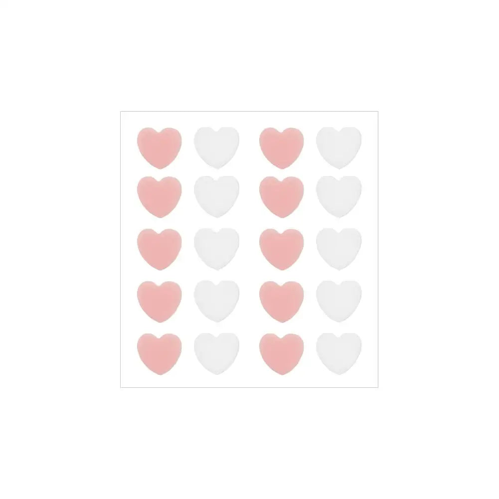 12/20 Counts Acne Care Patches Cute Pink Heart Shaped Acne Pimple Patches Invisible Acne Cover Treatment Stickers Skin Care Viralgem Store