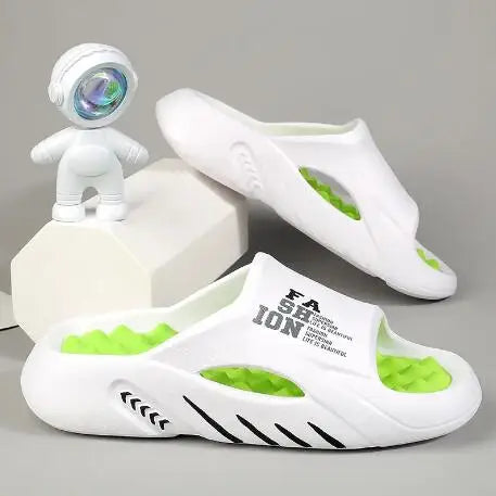 2023 NEW Men's Slippers Massage Slip-on Platform Slippers for Men Fashion Outdoor Beach Anti-slip Flip-Flops Man's Sandals 38-45