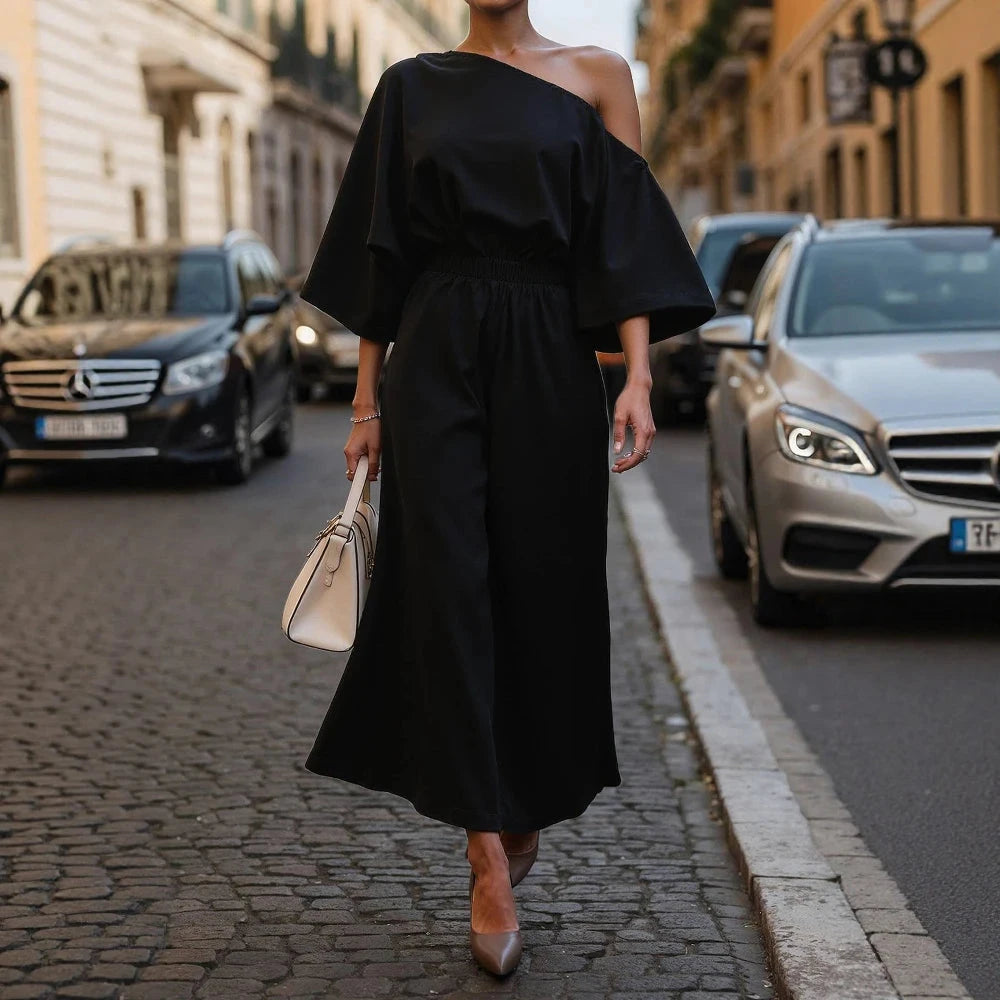 Loose Casual Shoulder Jumpsuit Winter Clothes Comfortable Loose Fit Casual Style Women's All-Match Pants Long Trousers Viralgem Store