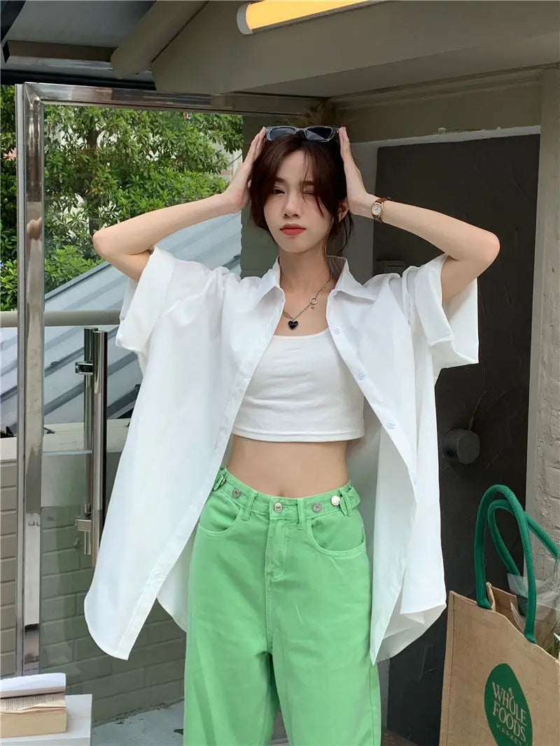 XEJ Elegant and Youth Woman Blouses Oversize Shirts Woman Summer Women's Clothing Spring 2022 Short Hand Shirt Youth Blouses