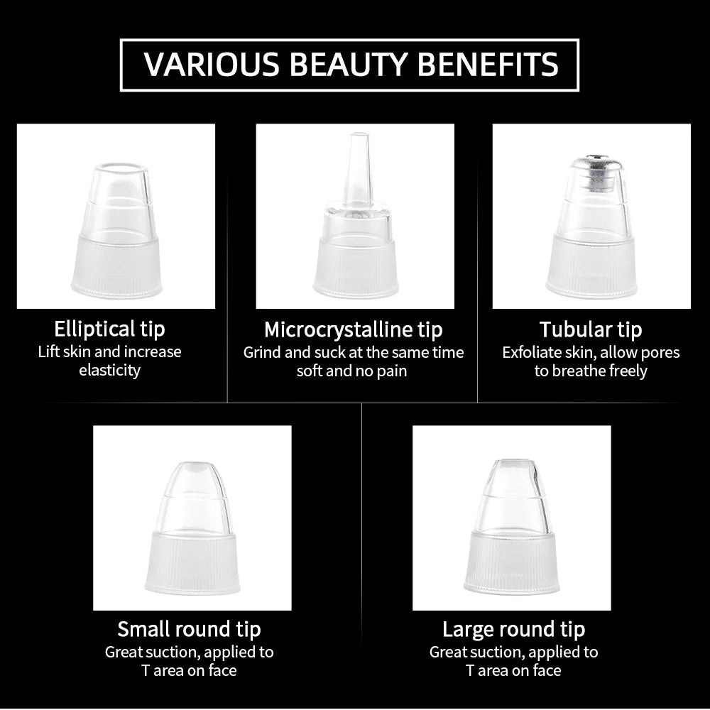 Vacuum Nose Blackhead Remover Face Cleansing Beauty Machine Facial Suction Cleaner Pimple Dead Skin Remover Extractor Skin Care Viralgem Store
