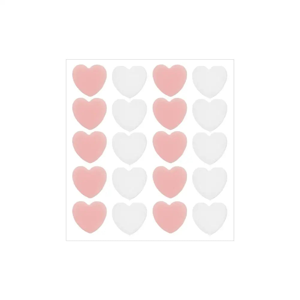 12/20 Counts Acne Care Patches Cute Pink Heart Shaped Acne Pimple Patches Invisible Acne Cover Treatment Stickers Skin Care Viralgem Store
