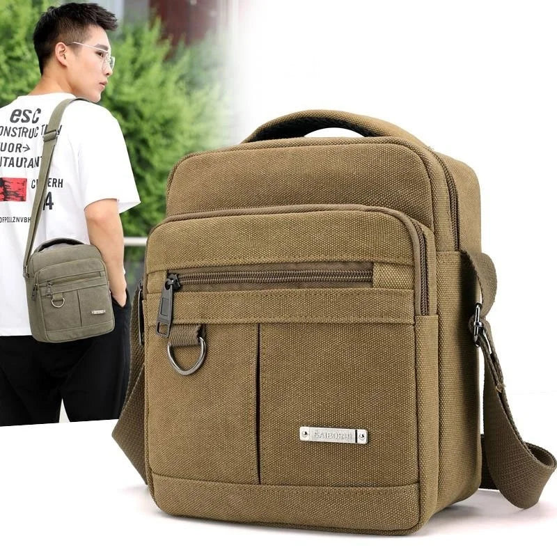 2022 New Men Canvas Shoulder Bag Casual Travel Men's Crossbody Bag Luxury Men Messenger Bags Satchel Handbags Tote