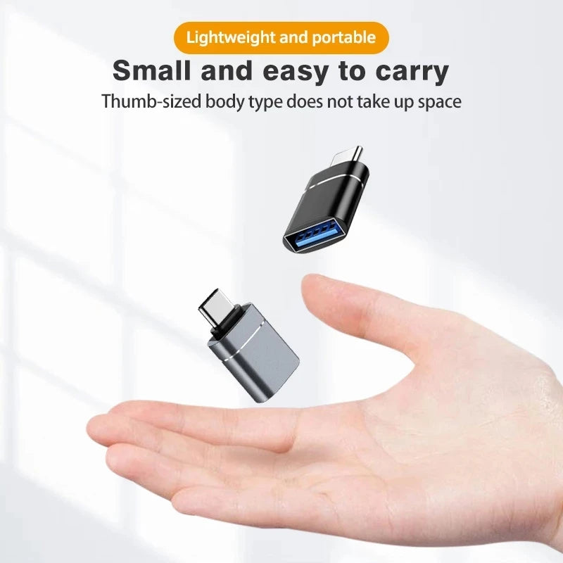 1/2PC Type C To USB 3.0 OTG Adapter USB C Male To USB Female Converter For Laptop Macbook Samsung Xiaomi USB C OTG Connector