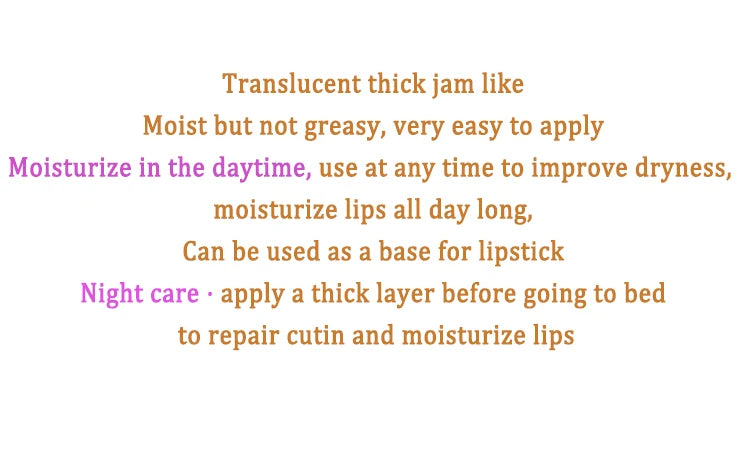 1PC Lip Oil Honey Peach Lip Care Moisturizing Unisex Lip Balm Fade Lip Lines Lip Masks Not Sticky Glossy Clear Lip Gloss Primer