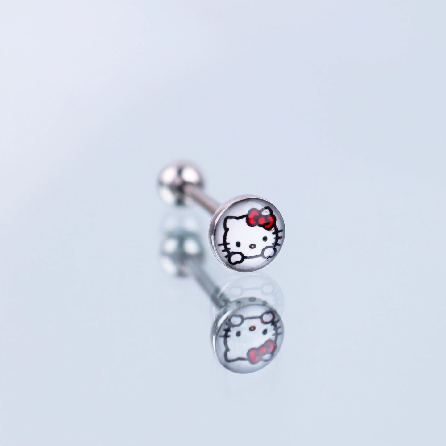 Tongue Ring 14G Cute Design Tongue Barbell Jewelry Stainless Steel External Thread Tongue Piercing Jewelry For Women