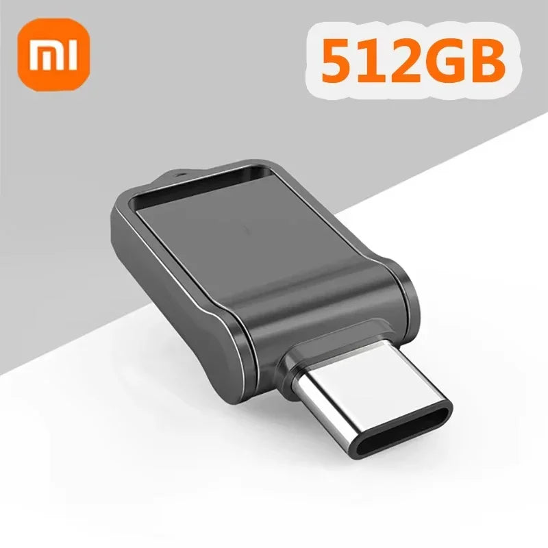 Xiaomi Mini 2TB Flash Drive USB 3.0 Fast Type C Pen Drive Memory Stick High Speed Data 512GB For Computers Phone PC Fast U Disk