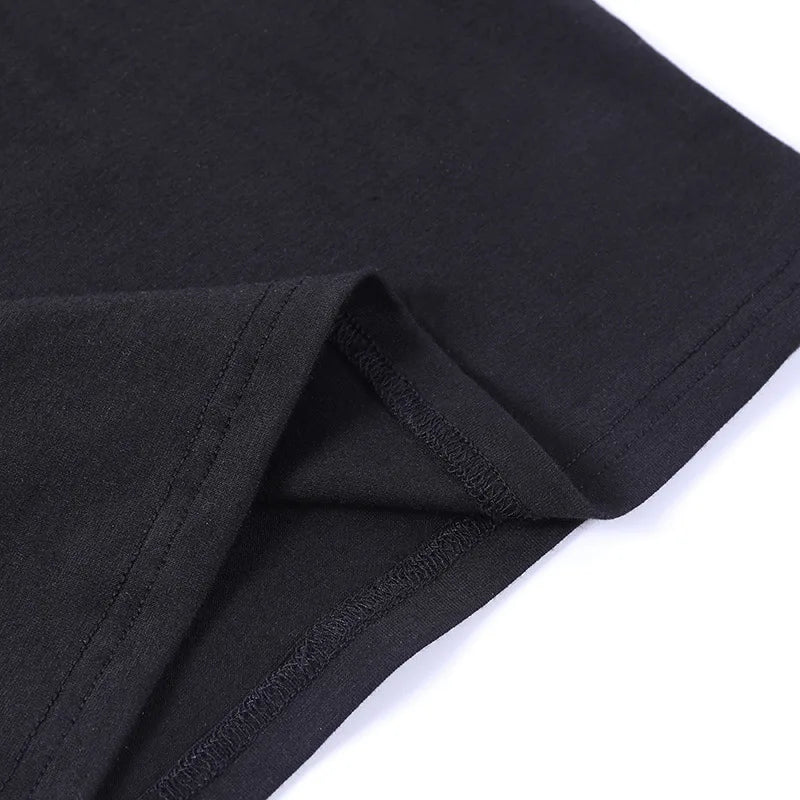 Y2k Top Shirts for Women Fashion Street Spice Girl Slim Show Chest D Embroidery Crop Short Open Umbilical Versatile Top