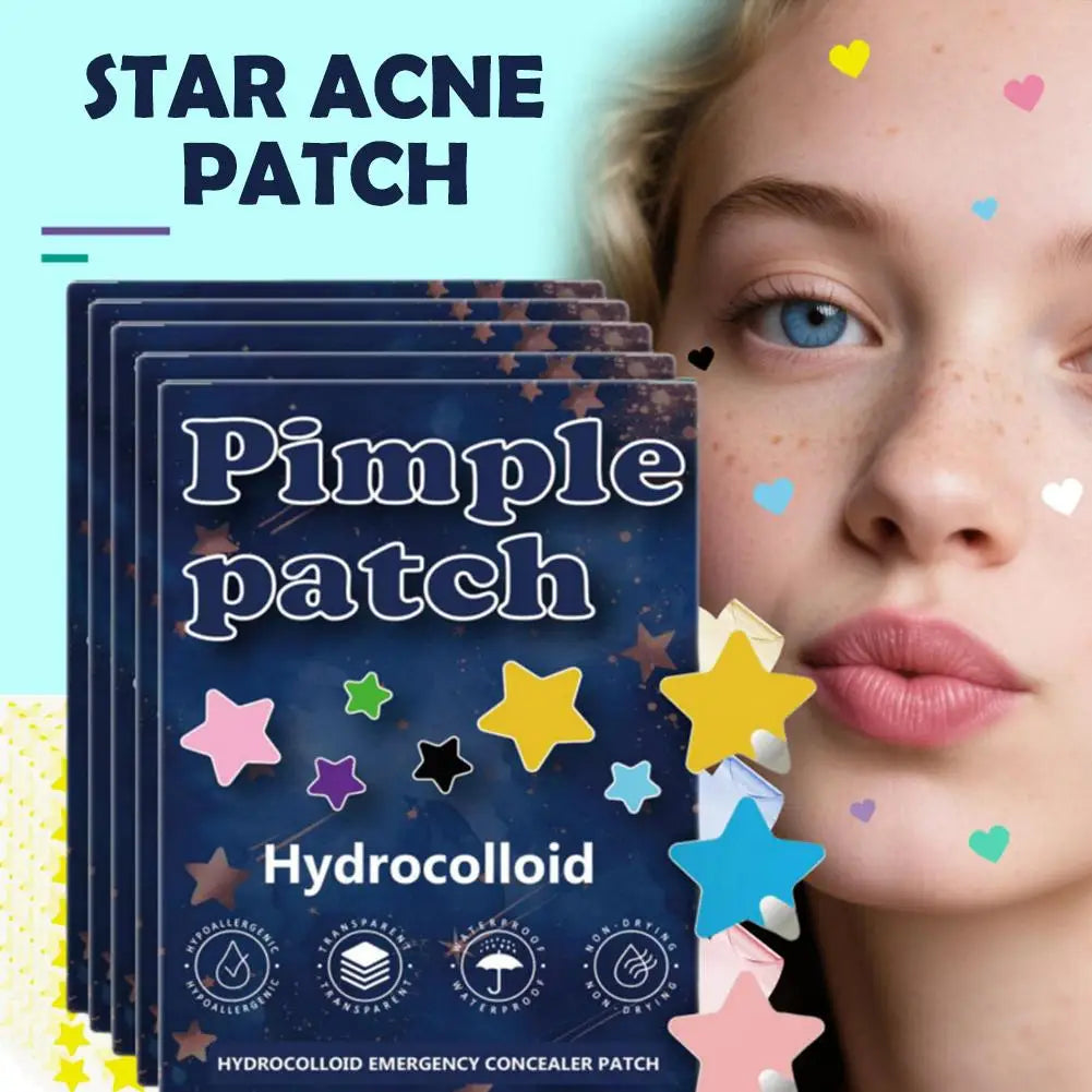 1400PCS New High-end Pimple Patch Acne Patches Set Colorful Star Shaped Acne Treatment Stickers Acne Dots Cover  For Skin Care Viralgem Store