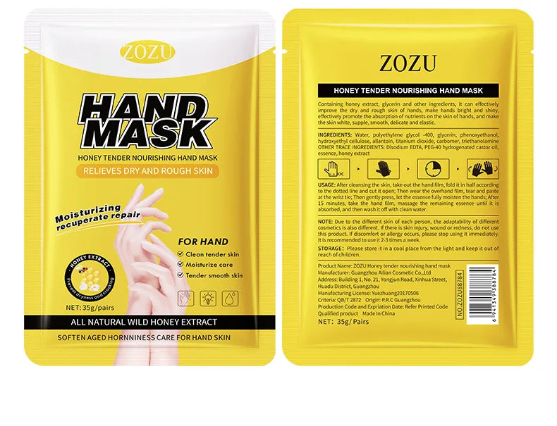 10 Pairs Honey Hand Mask Hands skincare Masks Moisturizing Nourishing Hydrating Tendering Smoothing Hands Skin Care Products Viralgem Store
