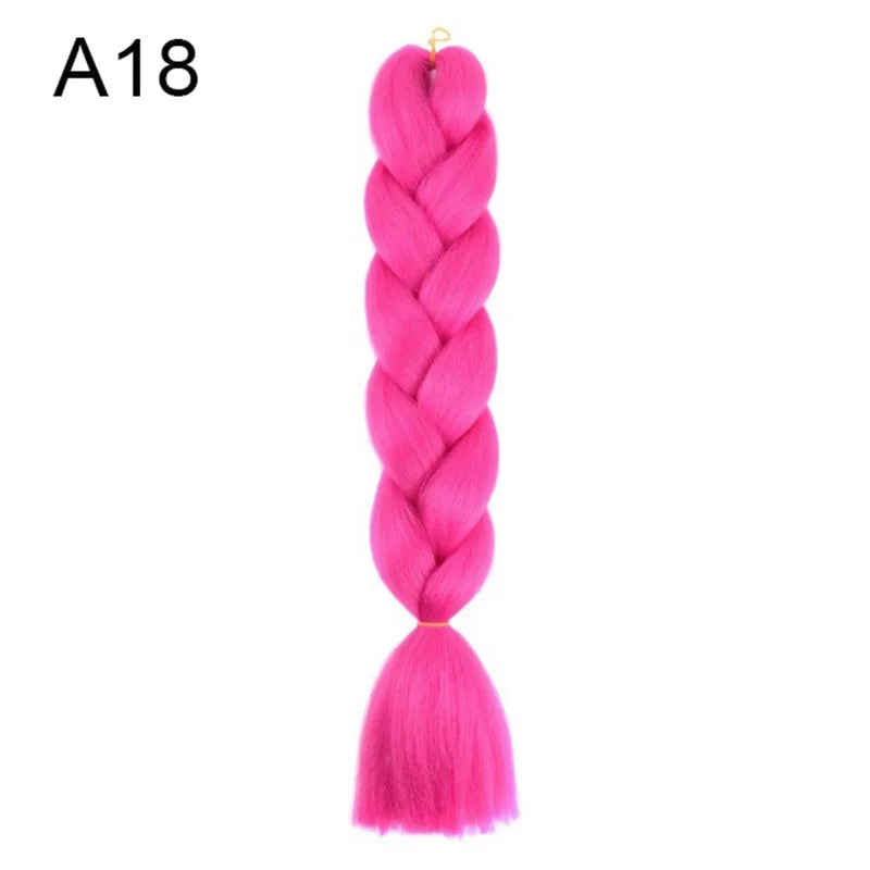 Synthetic Jumbo Braids Hair 24Inch Braiding Hair Extensions Ombre Fake Hair For Crochet Box Braid Blue Purple for Women Viralgem Store