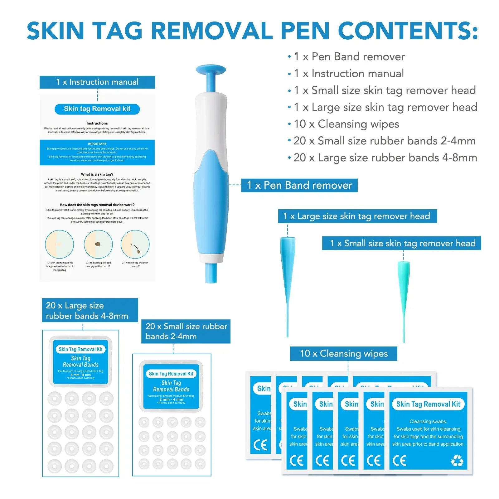 2 IN 1 Auto Micro Skin Tag Remover Device Standard And Micro Skin Tag Removal Kit Adult Mole Wart Remover Face Care Beauty Tools Viralgem Store