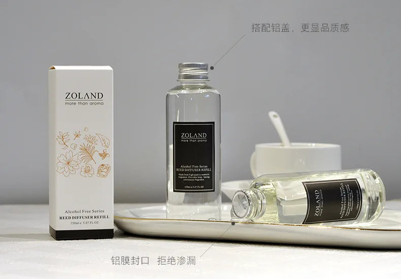 150ML Aromatherapy Plant Essential Oil Reed Diffuser Refill Home Perfume Air Freshener Fragrance for Lncense Machine