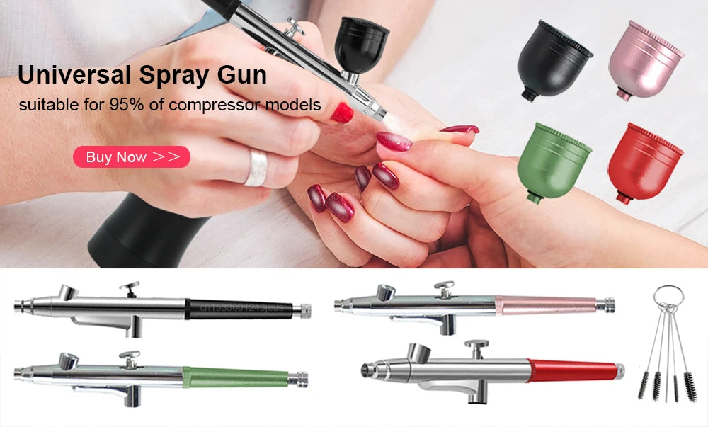 Airbrush Nail with Compressor Portable Air Brush with Compressor For Nails Art Cake Painting Craft Airbrush Nail Art Compressor