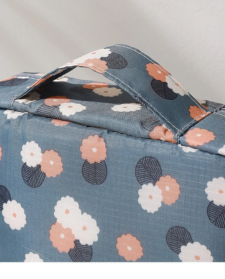 Travel Organizer Women Portable Toiletries Organizer Cosmetic Bag Girls Multiple Compartments Waterproof Make Up Storage